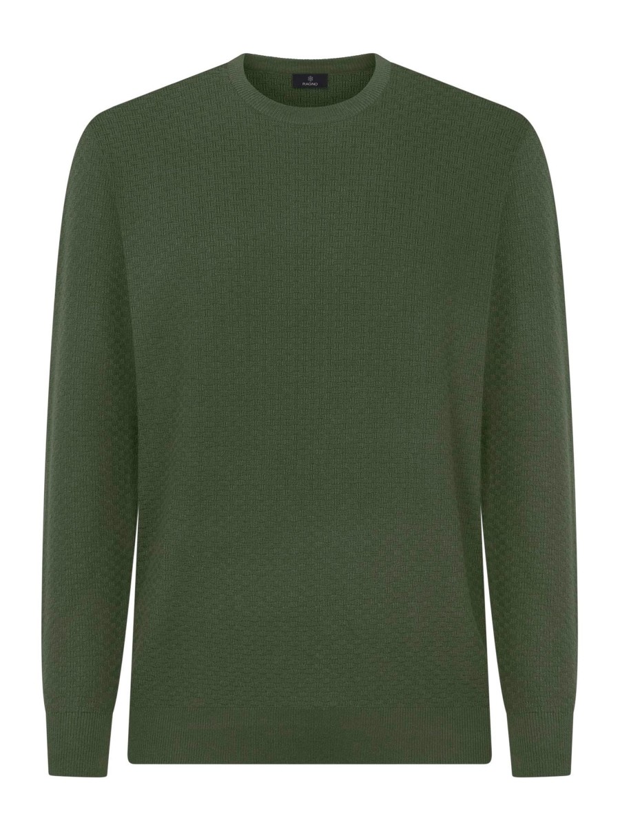 Pullover | Ragno Pull Girocollo In Filato Sport Wool - Army