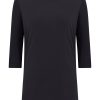 Maglie E Felpe | Ragno Maglia Manica 3/4 In Crepe Satin - Nero