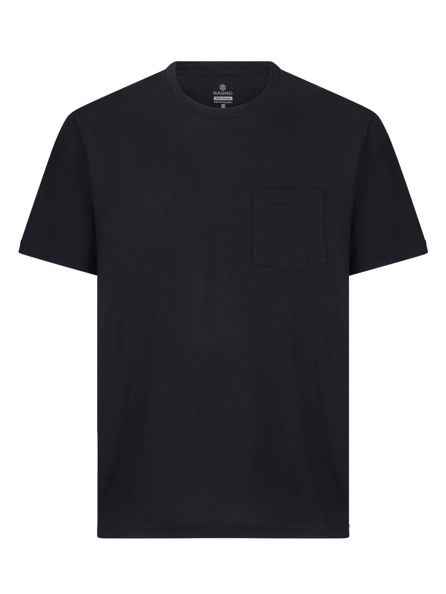 T-Shirt | Ragno T-Shirt Girocollo In Jersey Di Cotone - Nero