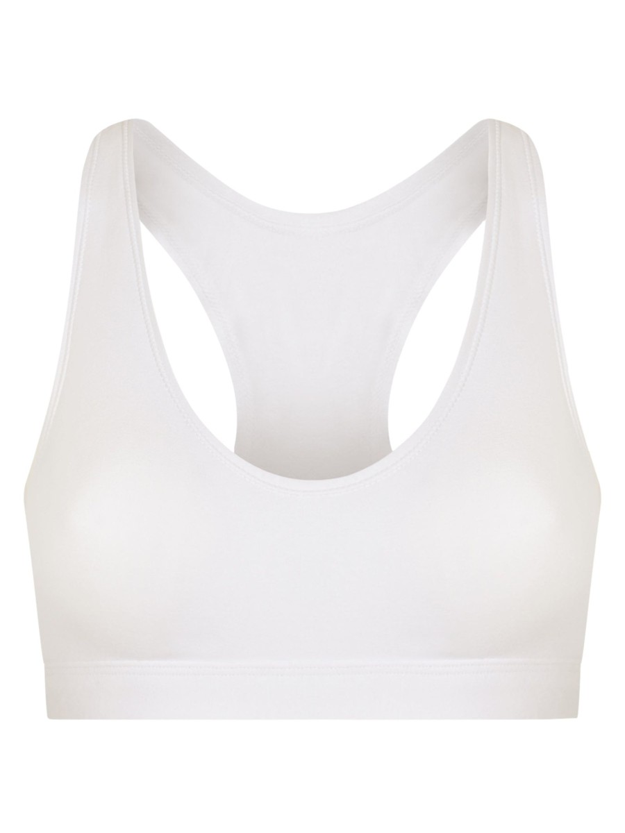 Reggiseni | Ragno Natural Bralette - Reggiseno Active In Cotone Elasticizzato - Bianco