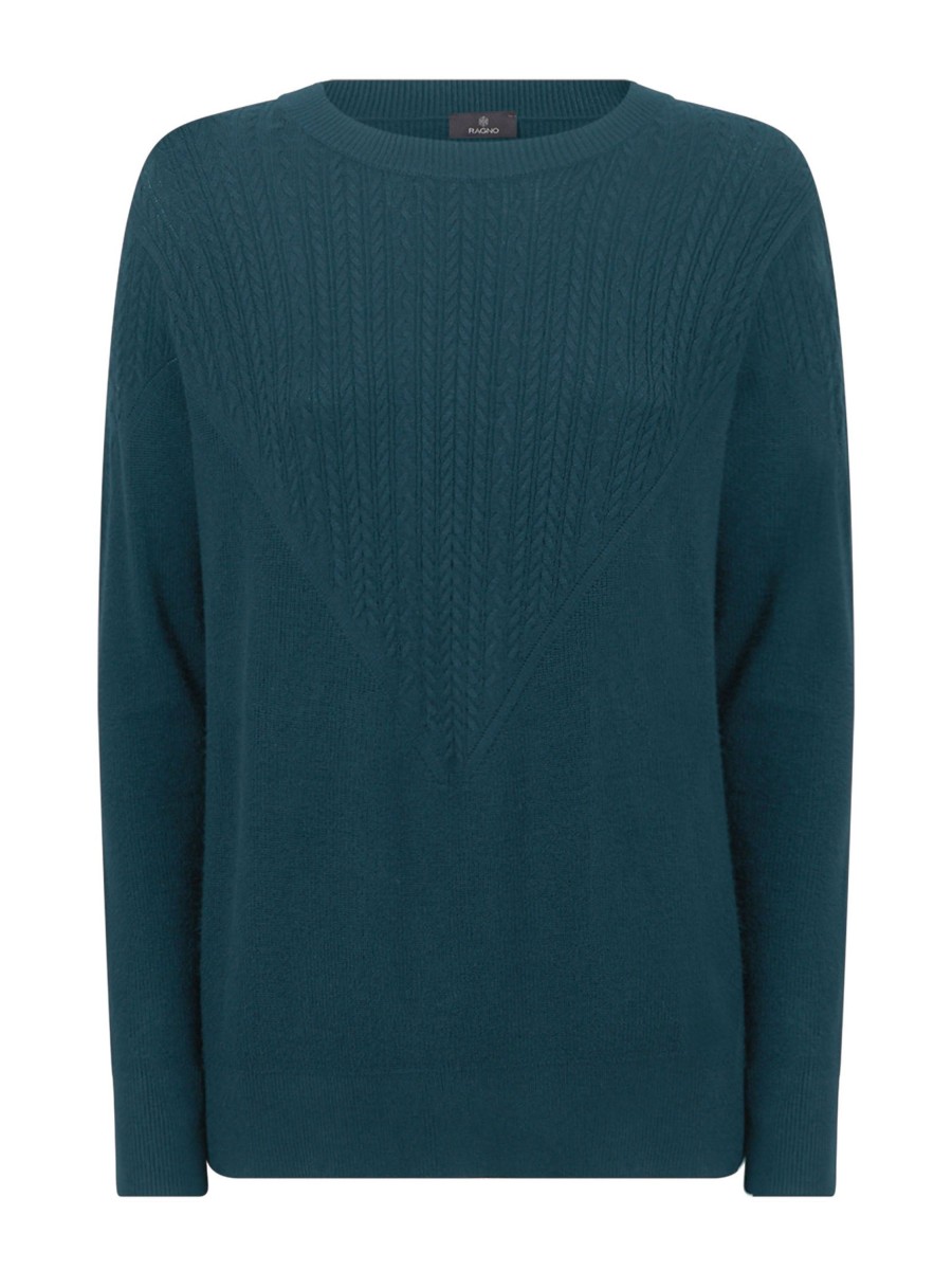 Pullover | Ragno Maglia Girocollo In Filato Winter Basic - Reflecting Pond