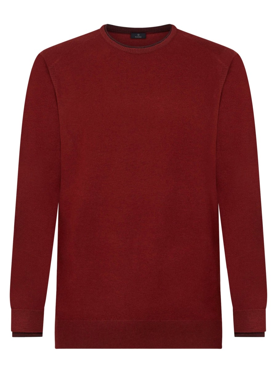 Pullover | Ragno Pull Girocollo In Filato Sport Wool - Torba