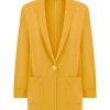 Completi Giacca E Pantaloni | Ragno Blazer Destrutturato In Jersey Di Viscosa Crepe - Golden Spice