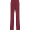 Pantaloni | Ragno Pantalone A Palazzo In Jersey Di Viscosa Crepe - Tibetan Red