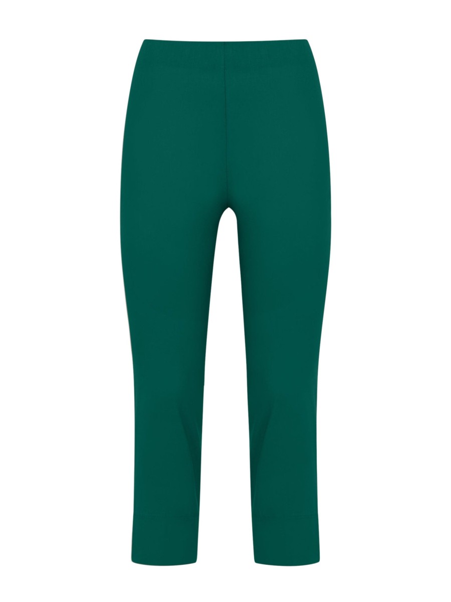 Pantaloni Cropped | Ragno Pantalone Pinocchietto In Super Fresh - Aventurine