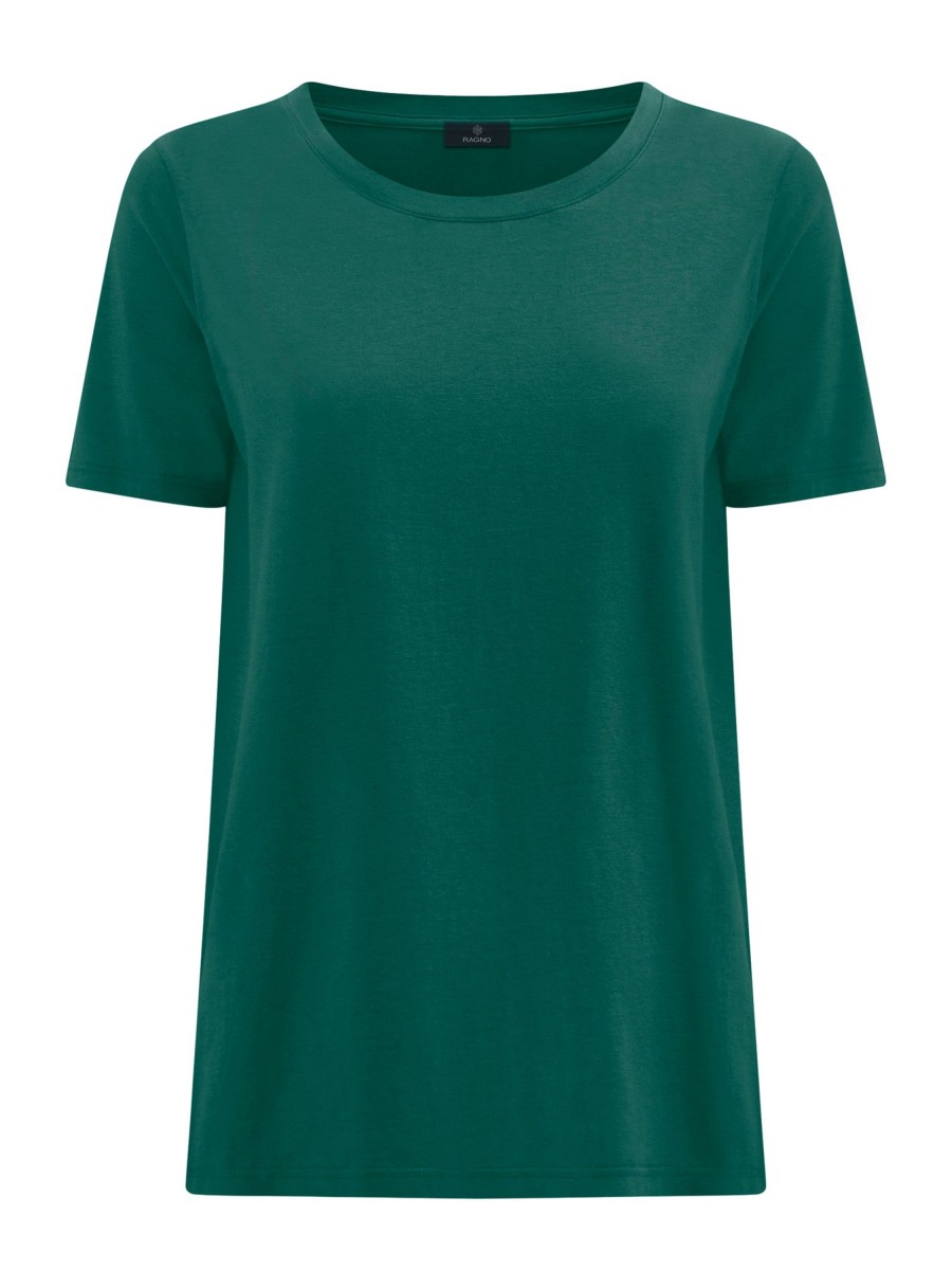 Magliette E T-Shirt | Ragno Maglietta Girocollo In Ultralight - Aventurine