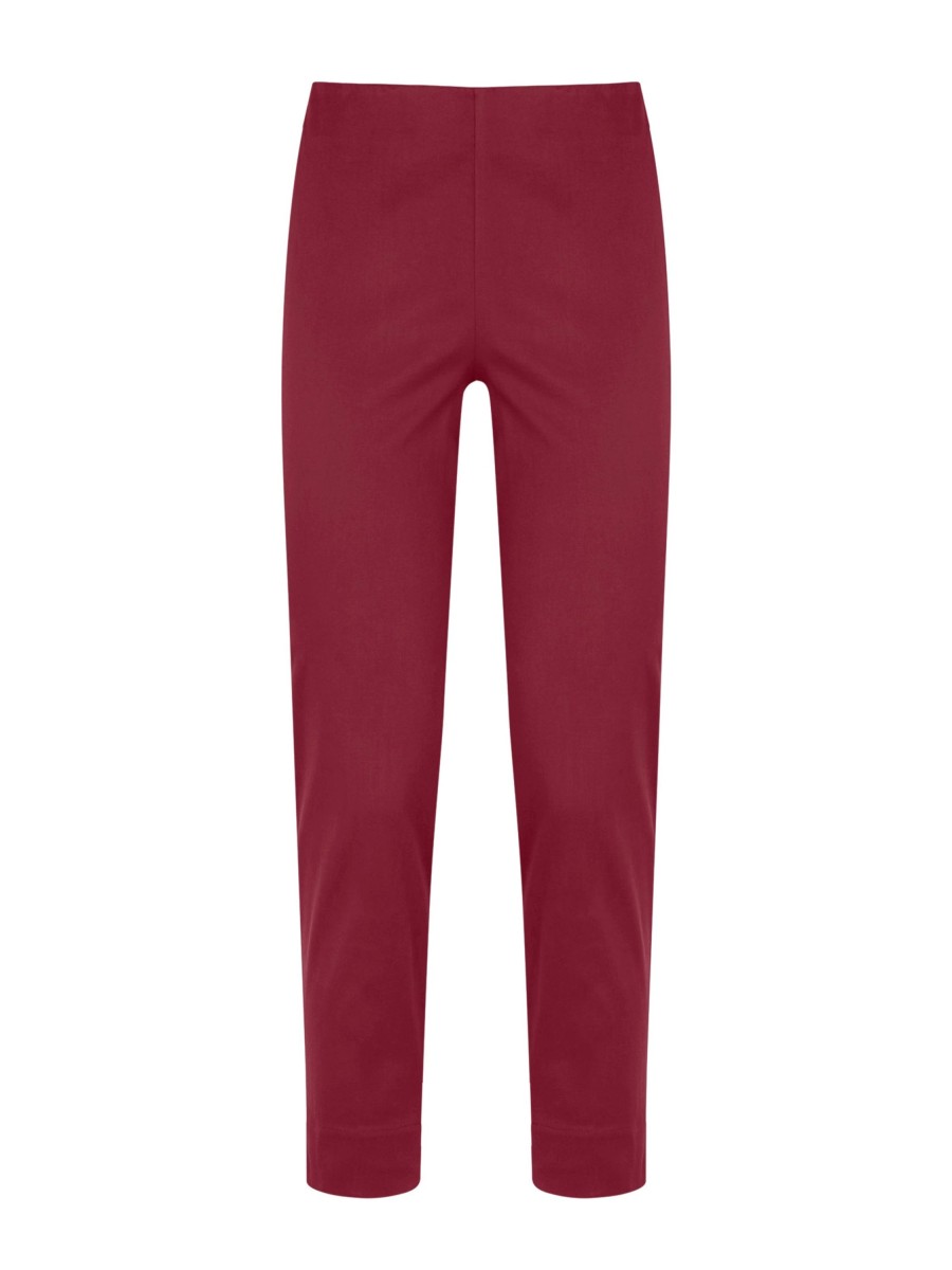 Pantaloni Capri | Ragno Pantalone A Sigaretta In Satin Power - Tibetan Red