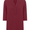 Magliette E T-Shirt | Ragno Maglietta A Manica 3/4 In Viscosa Summer - Tibetan Red