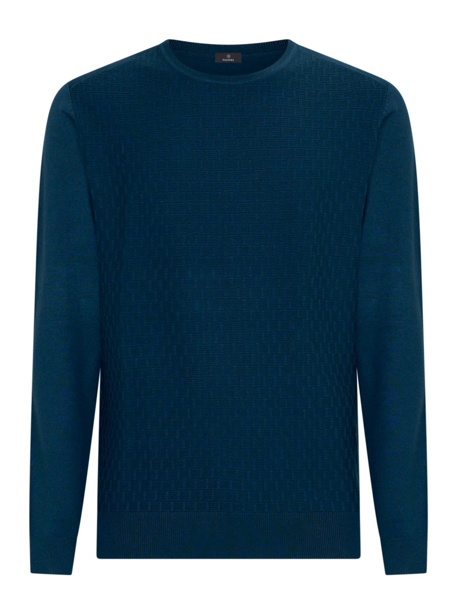 Pullover | Ragno Pull Girocollo In Filato Winter Basic - Reflecting Pond