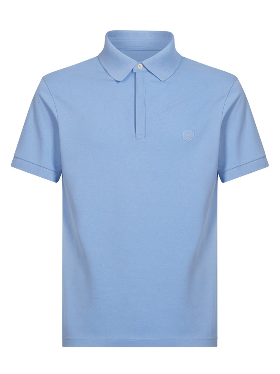 Polo | Ragno Polo In Eco Cotton Piquet Stretch - Hydrangea