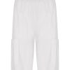 Bermuda | Ragno Pantalone Corto Cargo In Super Fresh - Bianco