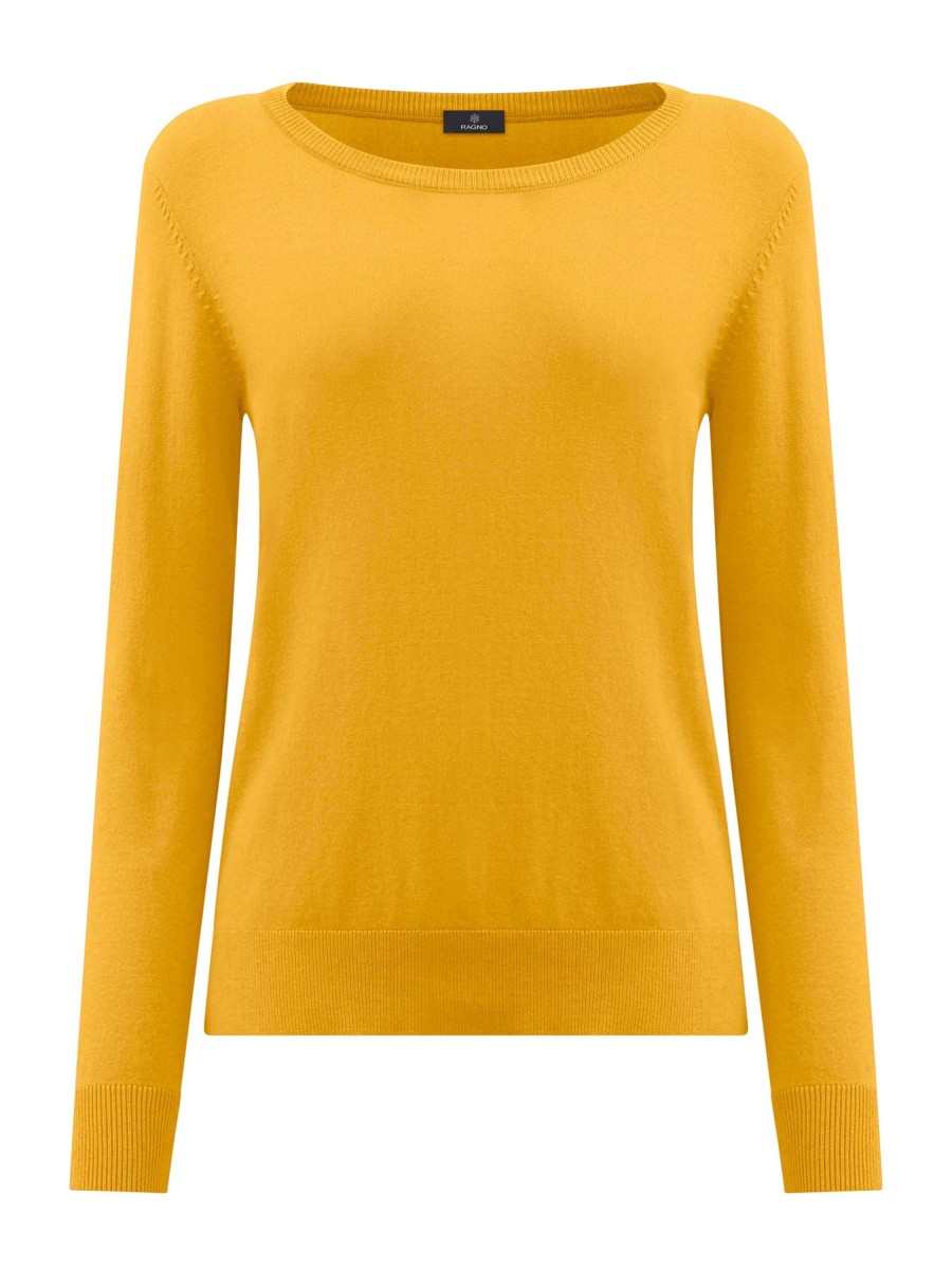 Pullover | Ragno Maglia Girocollo In Summertime - Golden Spice