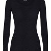 Top E Magliette | Ragno Wonderwool - Maglietta Manica Lunga In Lana Ultrafine - Nero