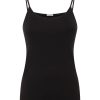 Top E Magliette | Ragno Thermo Cotton - Top In Caldo Cotone - Nero