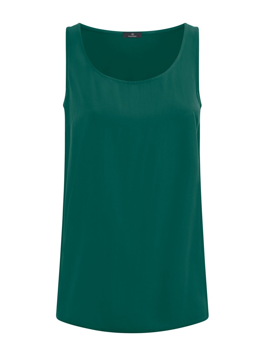 Top E Canotte | Ragno Top Smanicato In Ecoseta - Aventurine