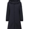 Piumerino | Ragno Piumerino Cappotto Imbottito In Lana Con Collo Alto - Navy