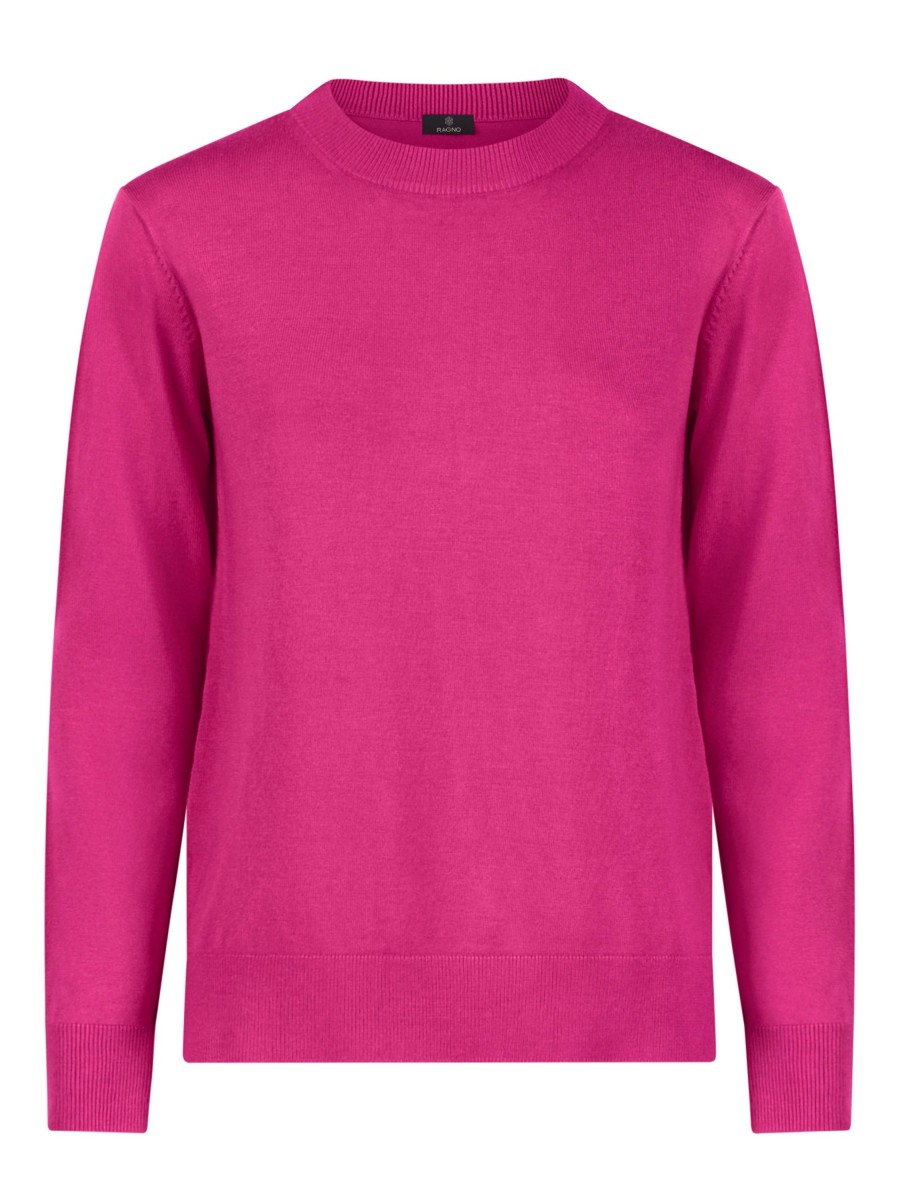 Pullover | Ragno Maglia Girocollo In Filato Winter Basic - Fuchsia Purple