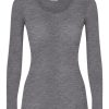 Top E Magliette | Ragno Wonderwool - Maglietta Manica Lunga In Lana Ultrafine - Vapore Mel.