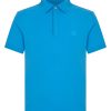 Polo | Ragno Polo In Eco Cotton Piquet Stretch - Ibiza Blue