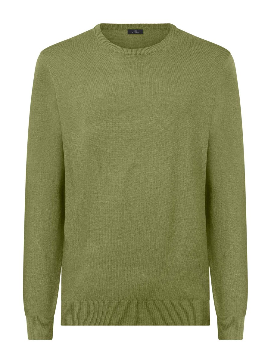 Pullover | Ragno Pull Girocollo In Filato Sport Wool - Fern