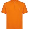 Polo | Ragno Polo In Eco Cotton Piquet Stretch - Persimmon Orange