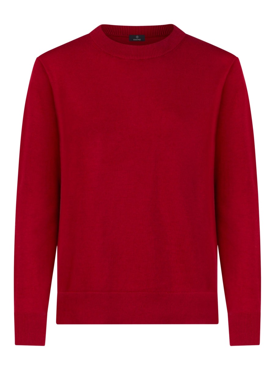 Pullover | Ragno Maglia Girocollo In Filato Winter Basic - Tibetan Red