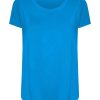 Magliette E T-Shirt | Ragno Maglietta A Manica Corta In Viscosa Summer - Ibiza Blue