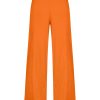 Tailleur Giacca E Pantaloni | Ragno Pantalone Ampio Alla Caviglia In Satin Power - Persimmon Orange