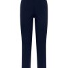 Pantaloni A Gamba Dritta | Ragno Pantalone Dritto Con Tasche Corto In Compact Light - Bleu