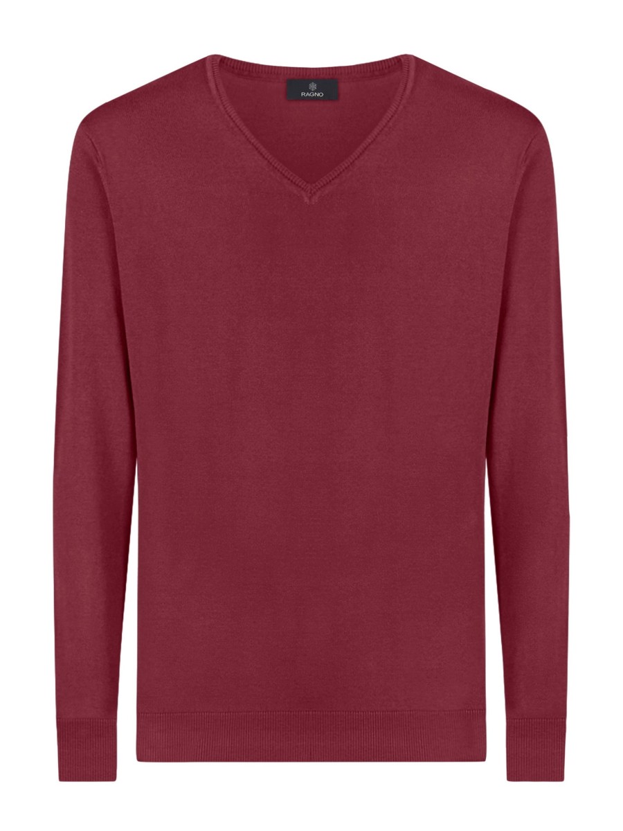 Scollo A V | Ragno Pull Scollo A V In Summertime - Tibetan Red