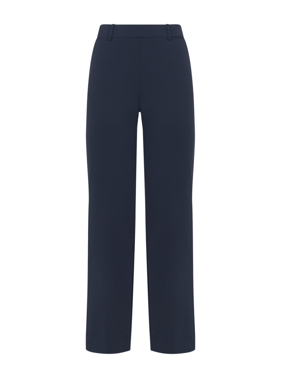 Tailleur Giacca E Pantaloni Eleganti | Ragno Pantalone Dritto Con Tasche In Compact Light - Bleu