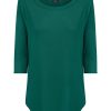 Magliette E T-Shirt | Ragno Maglietta Girocollo In Viscosa Summer - Aventurine