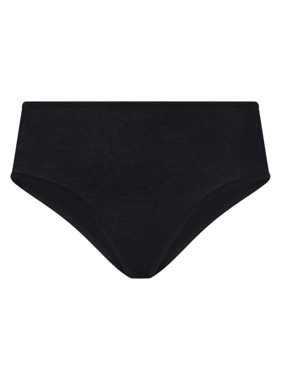 Slip E Pants | Ragno Invisible - Slip Alto In Microfibra Di Cotone Elasticizzato - Nero Bipack