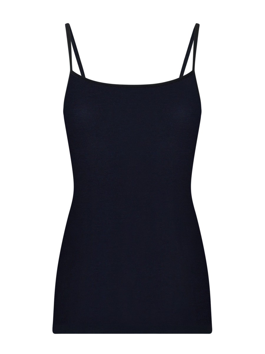 Top E Magliette | Ragno Wonderwool - Top In Lana Ultrafine - Blu/Navy