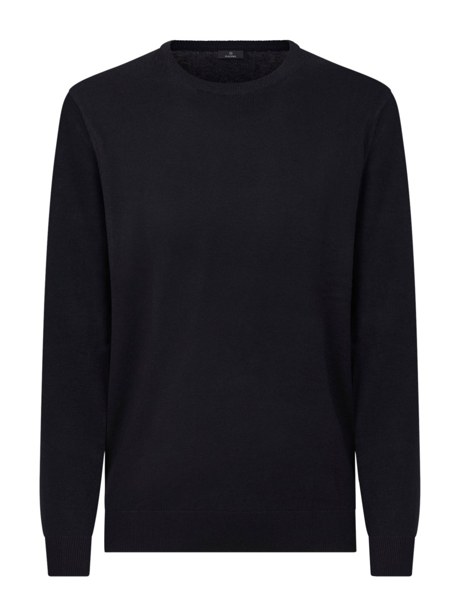 Pullover | Ragno Pull Girocollo In Filato Sport Wool - Navy