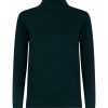 Dolcevita | Ragno Maglia Collo Roule In Filato Winter Basic - Scarab