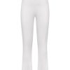 Pantaloni Flare | Ragno Pantalone Flare In Satin Power - Bianco