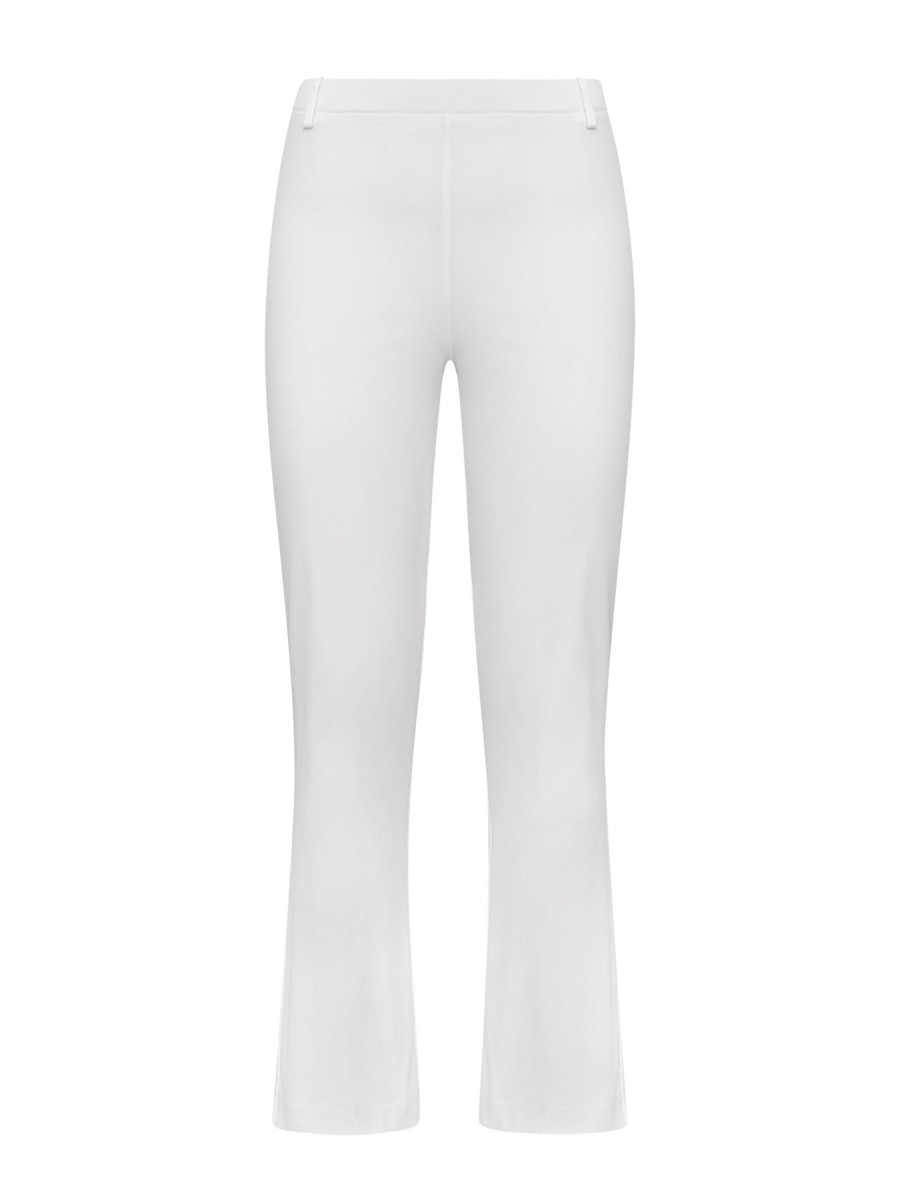 Pantaloni Flare | Ragno Pantalone Flare In Satin Power - Bianco