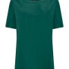 Magliette E T-Shirt | Ragno Maglietta Con Scollo A Barchetta In Viscosa Summer - Aventurine