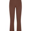 Tailleur Giacca E Pantaloni Eleganti | Ragno Pantalone Flare In Satin Power - Cappuccino