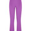 Pantaloni Flare | Ragno Pantalone Flare In Satin Power - Dewberry