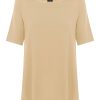 Maglie E Felpe | Ragno Maglietta Con Manica 3/4 In Jersey Di Viscosa Crepe - Irish Cream