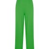 Pantaloni Cropped | Ragno Pantalone Ampio Alla Caviglia Con Tasche In Compact Light - Classic Green