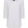 Magliette E T-Shirt | Ragno Maglietta Girocollo In Viscosa Summer - Bianco