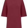 Maglie E Felpe | Ragno Maglia Con Manica 3/4 In Jersey Di Viscosa Crepe - Tibetan Red