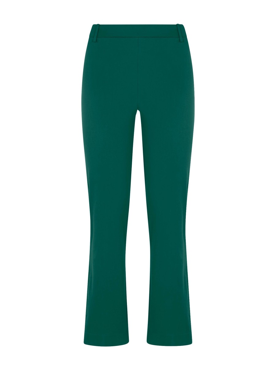 Pantaloni Flare | Ragno Pantalone Flare In Satin Power - Aventurine