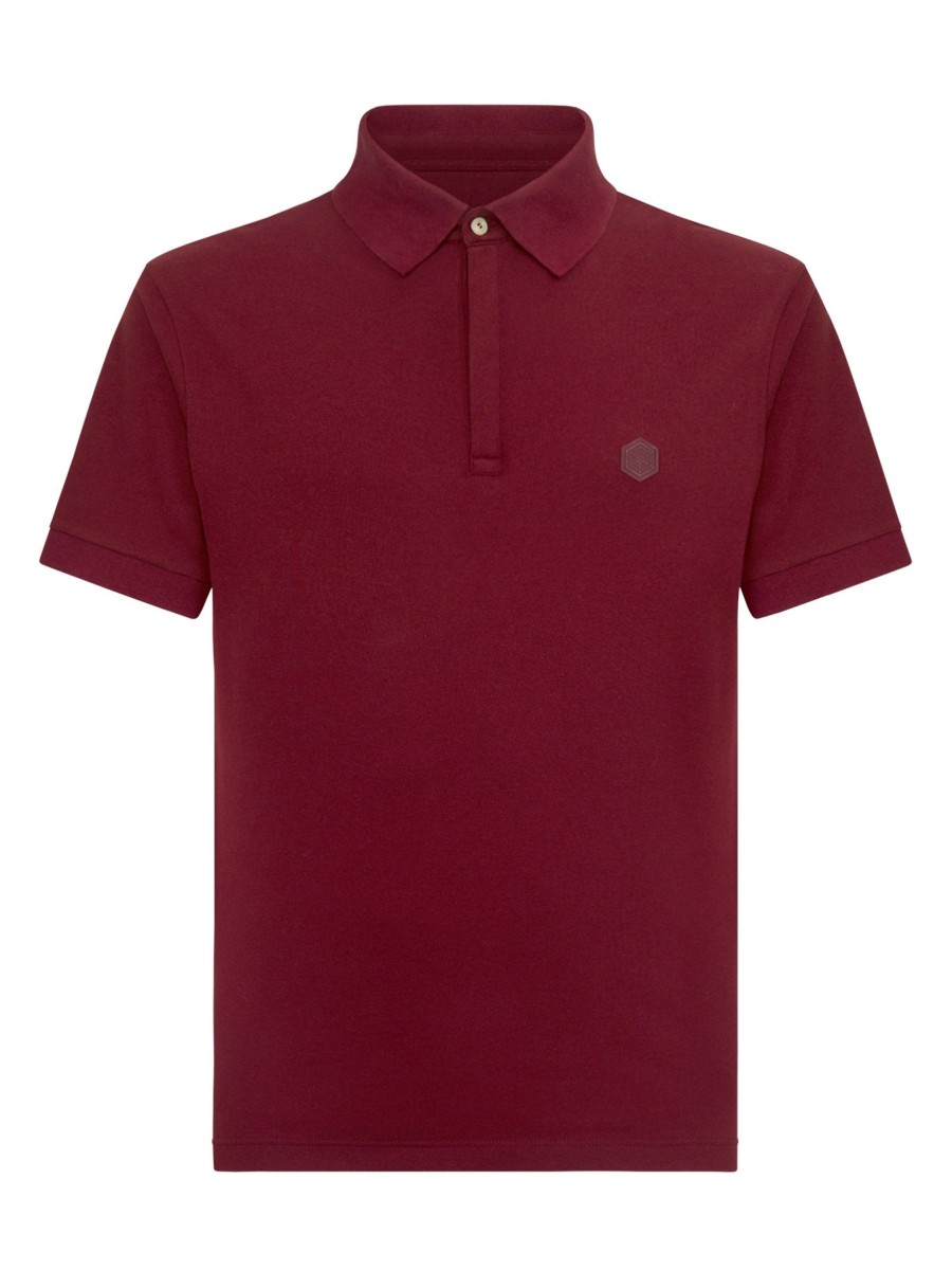 Polo | Ragno Polo In Eco Cotton Piquet Stretch - Tibetan Red