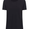 Magliette E T-Shirt | Ragno Maglietta Girocollo In Slub Jersey Di Cotone - Nero