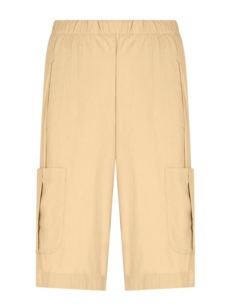 Bermuda | Ragno Pantalone Corto Cargo In Super Fresh - Irish Cream