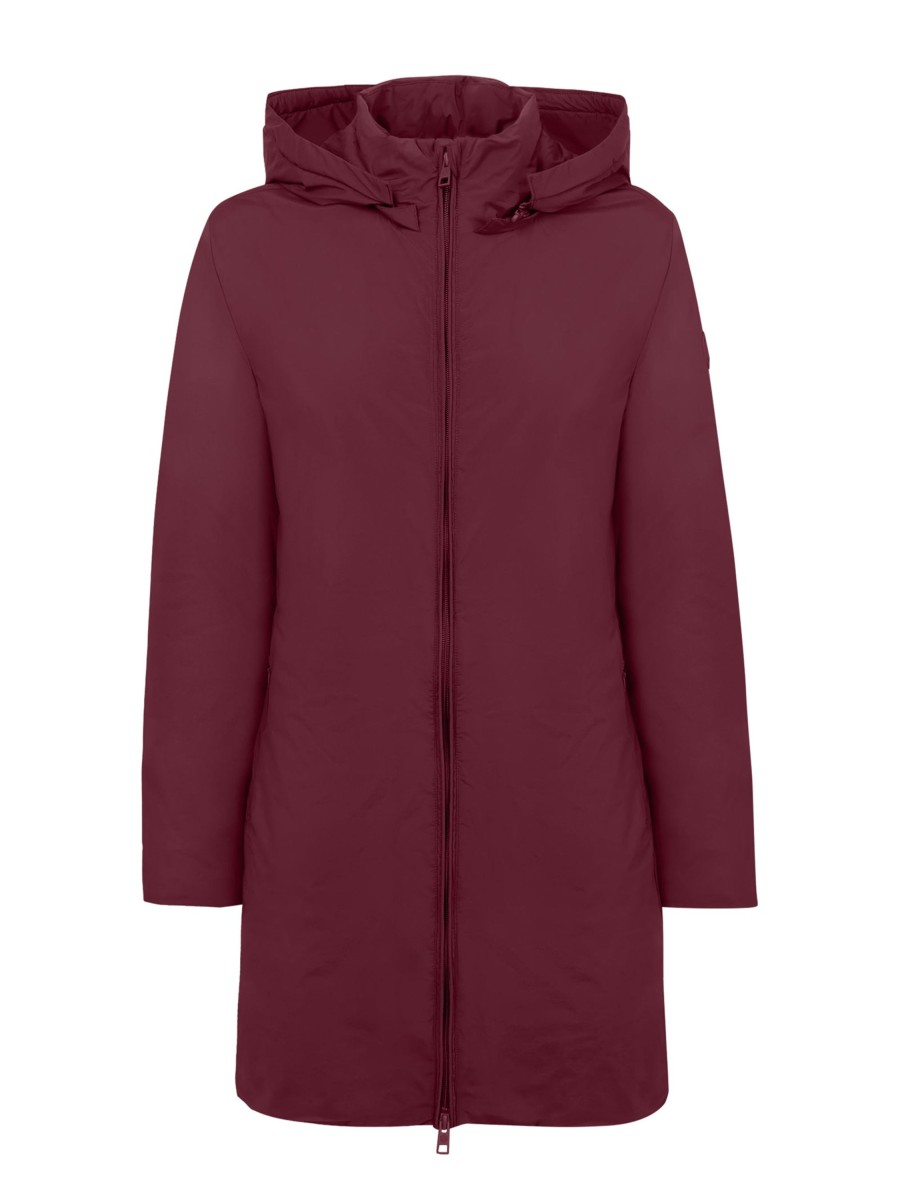 Piumerino | Ragno Piumerino - Parka Imbottito In Lana Con Cappuccio - Tibetan Red